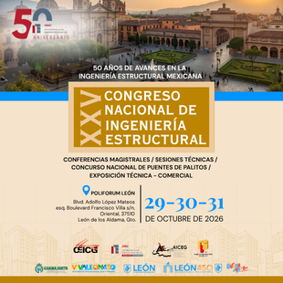 XXV Congreso Nacional de Ingeniería Estructural 2026 (CNIE)